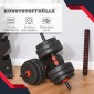 2 σε 1 Σετ αλτήρες 25 κιλών Ρυθμιζόμενος αλτήρας & μπάρα Επαγγελματική προπόνηση δύναμης και άρση βαρών για γυμναστική στο σπίτι