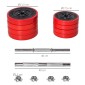 Σετ Dumbbell 20/30KGS 2-IN-1 Dumbbells & Barbells Adjustable Lifting Weight for Home Fitness Muscle Red+Black 21,5 x 21,5 x 3,8 cm