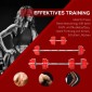 Σετ Dumbbell 20/30KGS 2-IN-1 Dumbbells & Barbells Adjustable Weight Lifting for Home Fitness Muscle Steel PP Plastic Iron Sand Red + Black 21,5 x 21,5 x 3,8 cm