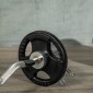 Πλάκες βάρους, σετ 2, 5 kg ανά πιάτο, τρεις λαβές, ελαστική επίστρωση φιλική προς το δάπεδο, μέταλλο