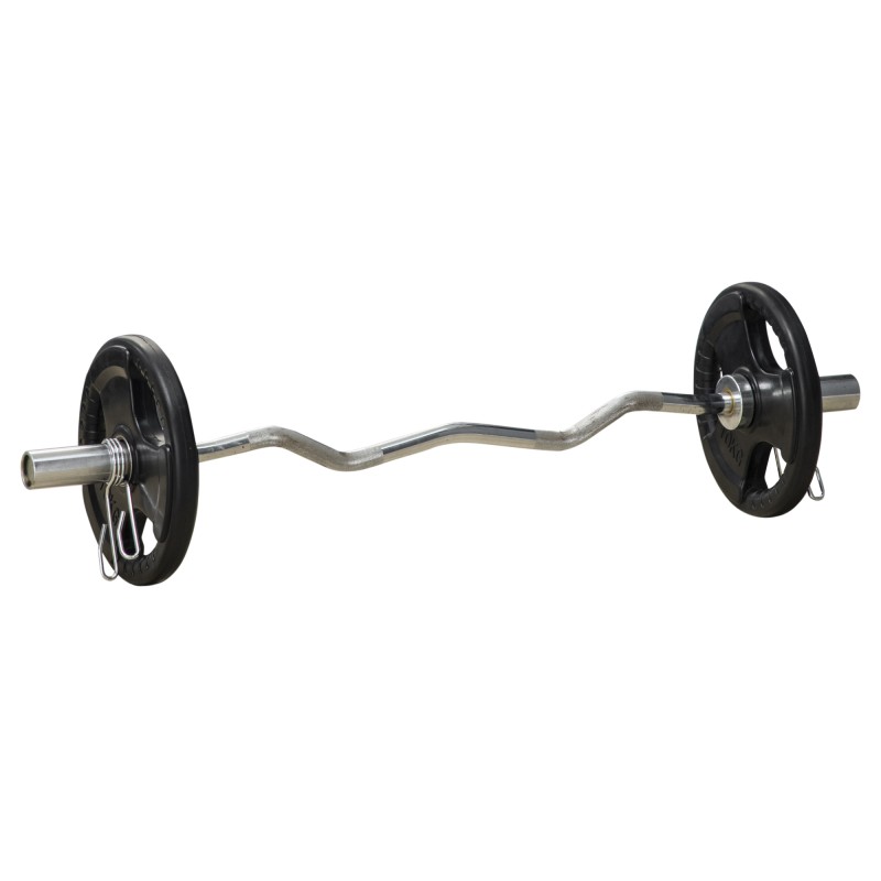 Πλάκες βάρους, σετ 2, 10 kg ανά πιάτο, τρεις λαβές, ελαστική επίστρωση φιλική προς το δάπεδο, μέταλλο
