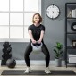 Kettlebell, kettlebell, 12 kg, επίπεδος πάτος, μεγάλη λαβή, πλαστικό κάλυμμα, μπλε, 24 x 17 x 28 cm