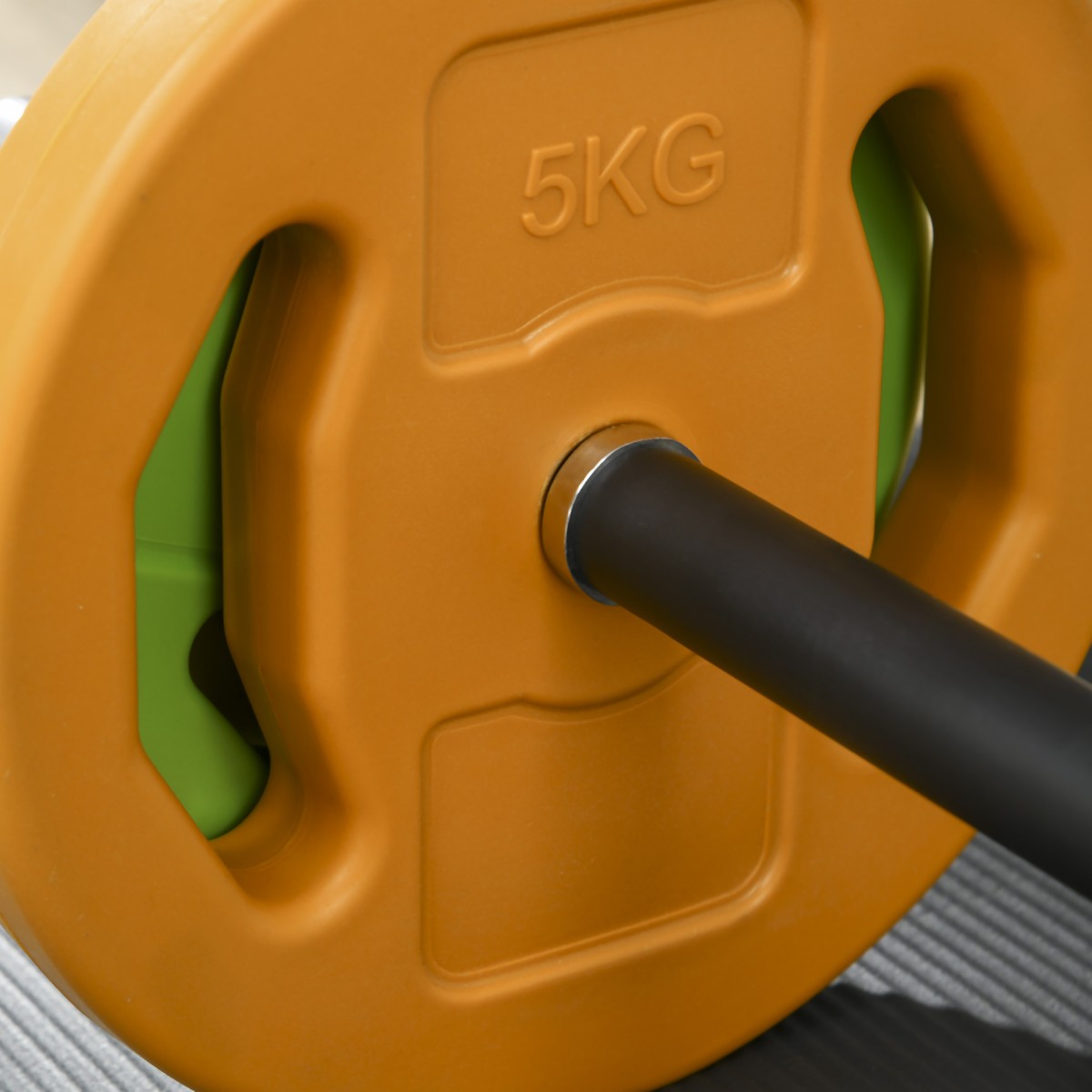 Σετ αλτήρες 20kg Σετ αλτήρες Από χυτοσίδηρο Αλτήρες με συνδετικό σωλήνα αντιολισθητική λαβή πολύχρωμα
