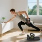 Σετ Kettlebell, 3 kettlebells 2,2kg/4,5kg/6,8kg, πλαστικό κάλυμμα, μαύρο