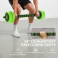Σετ αλτήρες 4 σε 1 20kg Ρυθμιζόμενοι αλτήρες & μπάρα Kettlebell Push-Up Λαβές Πράσινο