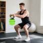 Σετ αλτήρες 4 σε 1 20kg Ρυθμιζόμενοι αλτήρες & μπάρα Kettlebell Push-Up Λαβές Πράσινο