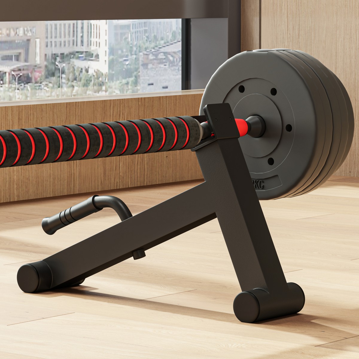 Jack Barbell Deadlift Jack με αντιολισθητική λαβή Deadlift Jack Barbell 50 x 12 x 33 cm Μαύρο