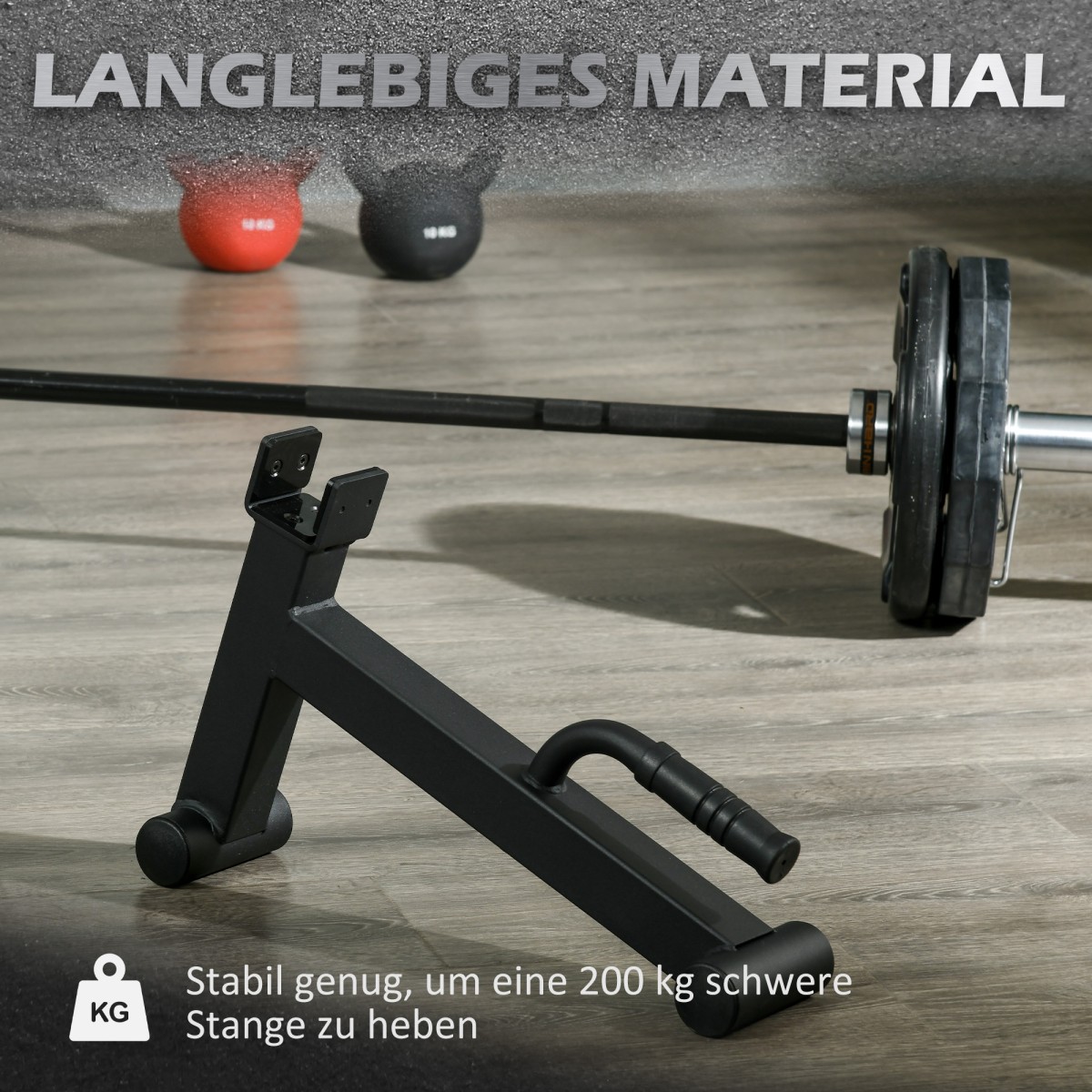 Jack Barbell Deadlift Jack με αντιολισθητική λαβή Deadlift Jack Barbell 50 x 12 x 33 cm Μαύρο