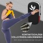 Kick pad για Muay Thai, kickboxing, κάλυμμα από ψεύτικο δέρμα, 0,4 kg, 38x20x18 cm, μαύρο/κόκκινο/άσπρο