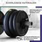 Σετ Dumbbell Bar & Dumbbell 2 in 1 20kg Αντιολισθητικό δάπεδο Απαλό Μαύρο/Πράσινο