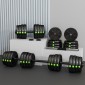 Σετ αλτήρες 2 σε 1, Barbell & Dumbbell, 30kg, Αντιολισθητικό, Δάπεδο απαλό, Μαύρο/Πράσινο