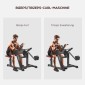 Προέκταση πάγκου σε μπούκλα & τρικέφαλου, 5 ρυθμίσεις καθισμάτων, 25 γωνίες, ατσάλι & συνθετικό δέρμα, μαύρο