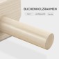 Push Up Bars σε σετ 2, στιβαρές & αντιολισθητικές, έως 120 kg, ξύλο οξιάς, 30x13x10cm, φυσικό
