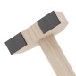 Push Up Bars σε σετ 2, στιβαρές & αντιολισθητικές, έως 120 kg, ξύλο οξιάς, 30x13x10cm, φυσικό