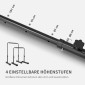 Σταθμός βύθισης, ρυθμιζόμενο ύψος 80-105 cm, ελαφρύ, αντιολισθητικό, έως 120 κιλά, ατσάλι, μαύρο