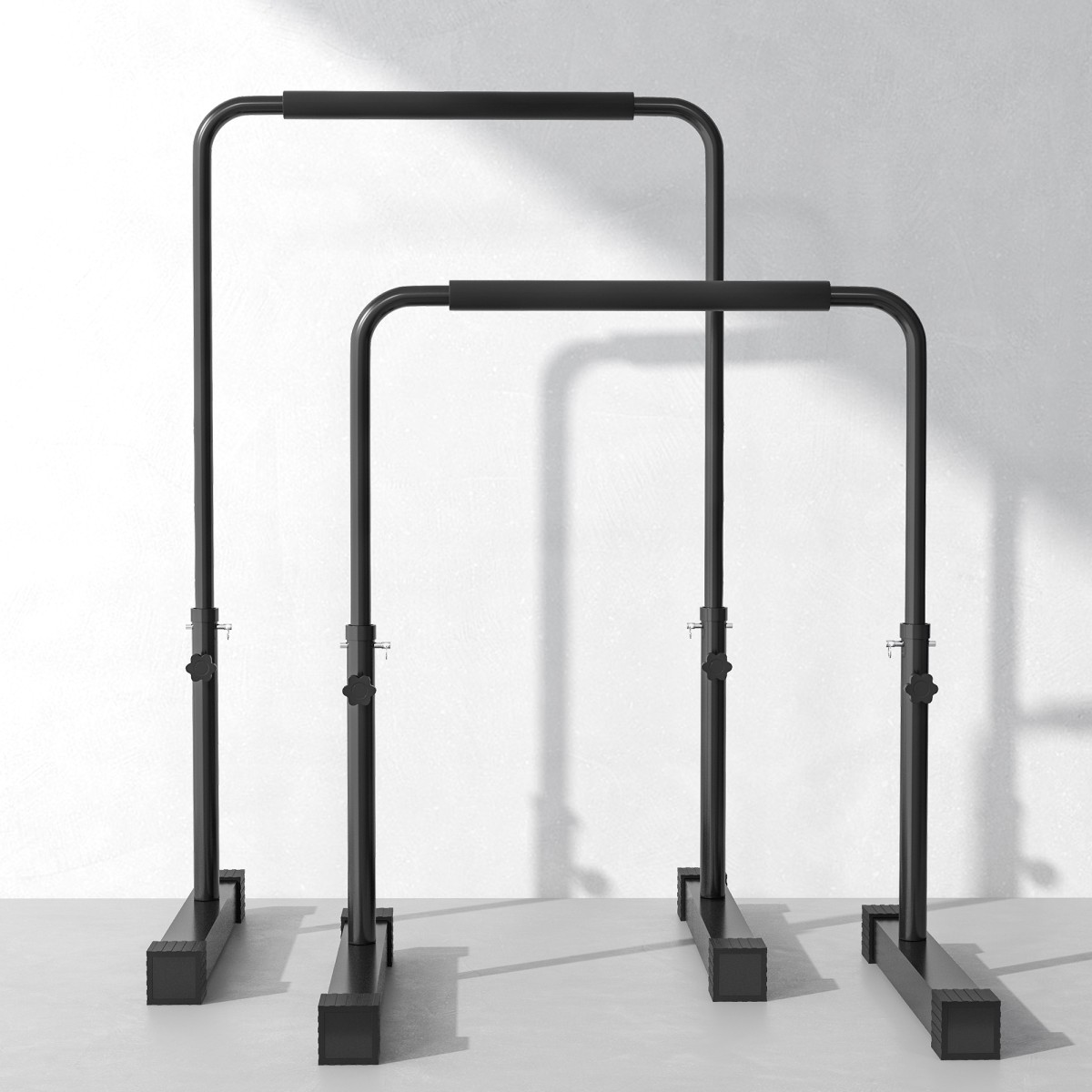 Σταθμός βύθισης, ρυθμιζόμενο ύψος 80-105 cm, ελαφρύ, αντιολισθητικό, έως 120 κιλά, ατσάλι, μαύρο