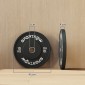 Σετ πιάτων βάρους 2 x 10kg Olympic Standard Rubber Low Noise Black