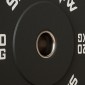 2 x 20kg Olympic Standard Καουτσούκ Χαμηλού θορύβου Μαύρο Σετ πλάκας βάρους
