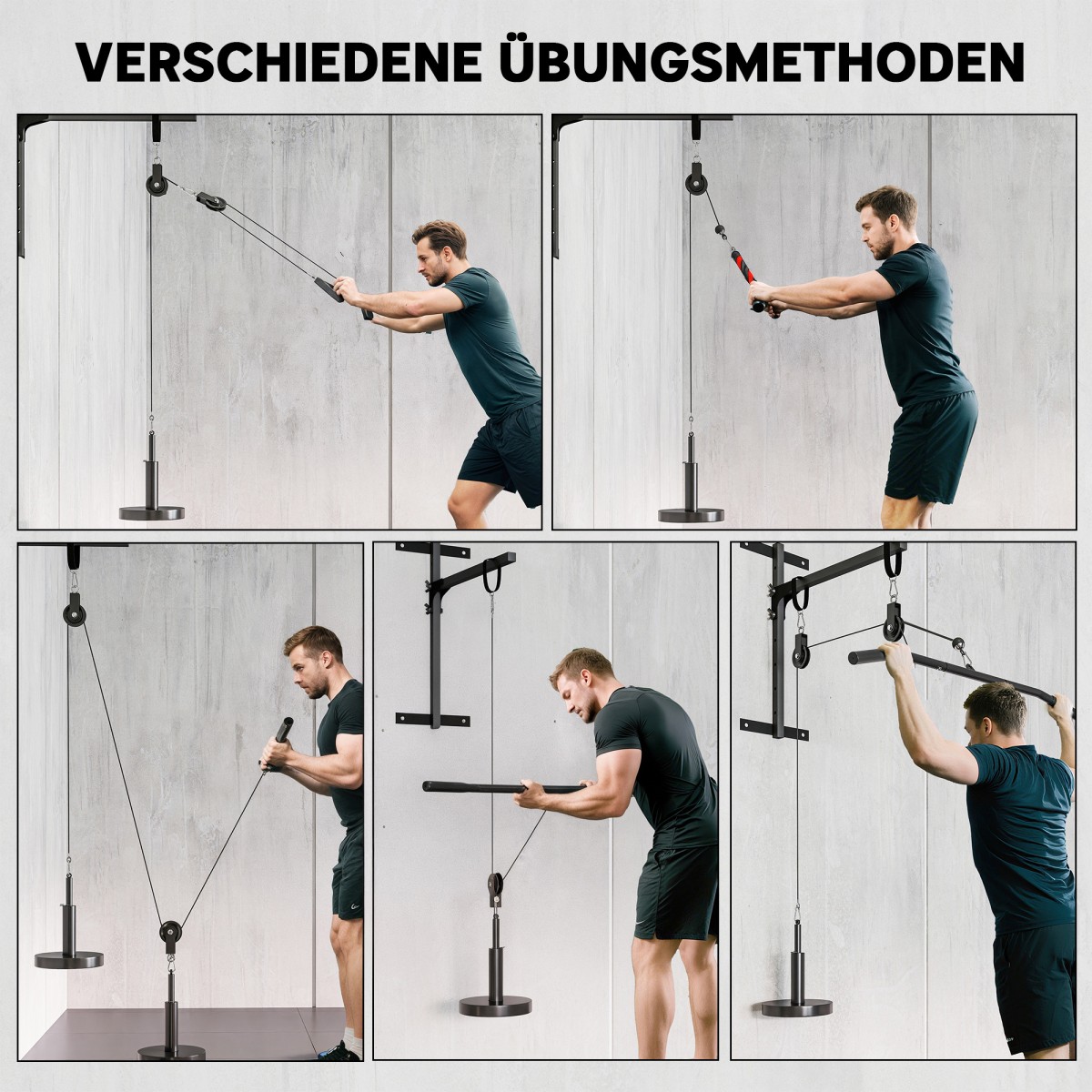 Fitness Lat Pulldown Gym Fitness Equipment Cable Pull Pulley System Προπόνηση δύναμης βραχίονα για το σπίτι