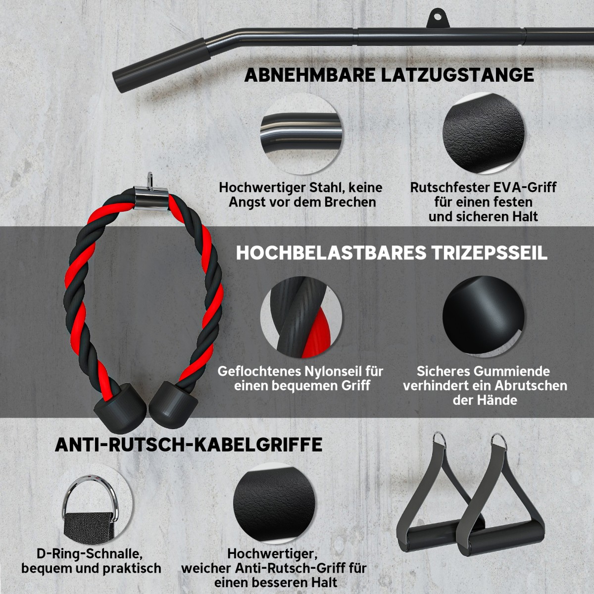 Fitness Lat Pulldown Gym Fitness Equipment Cable Pull Pulley System Προπόνηση δύναμης βραχίονα για το σπίτι