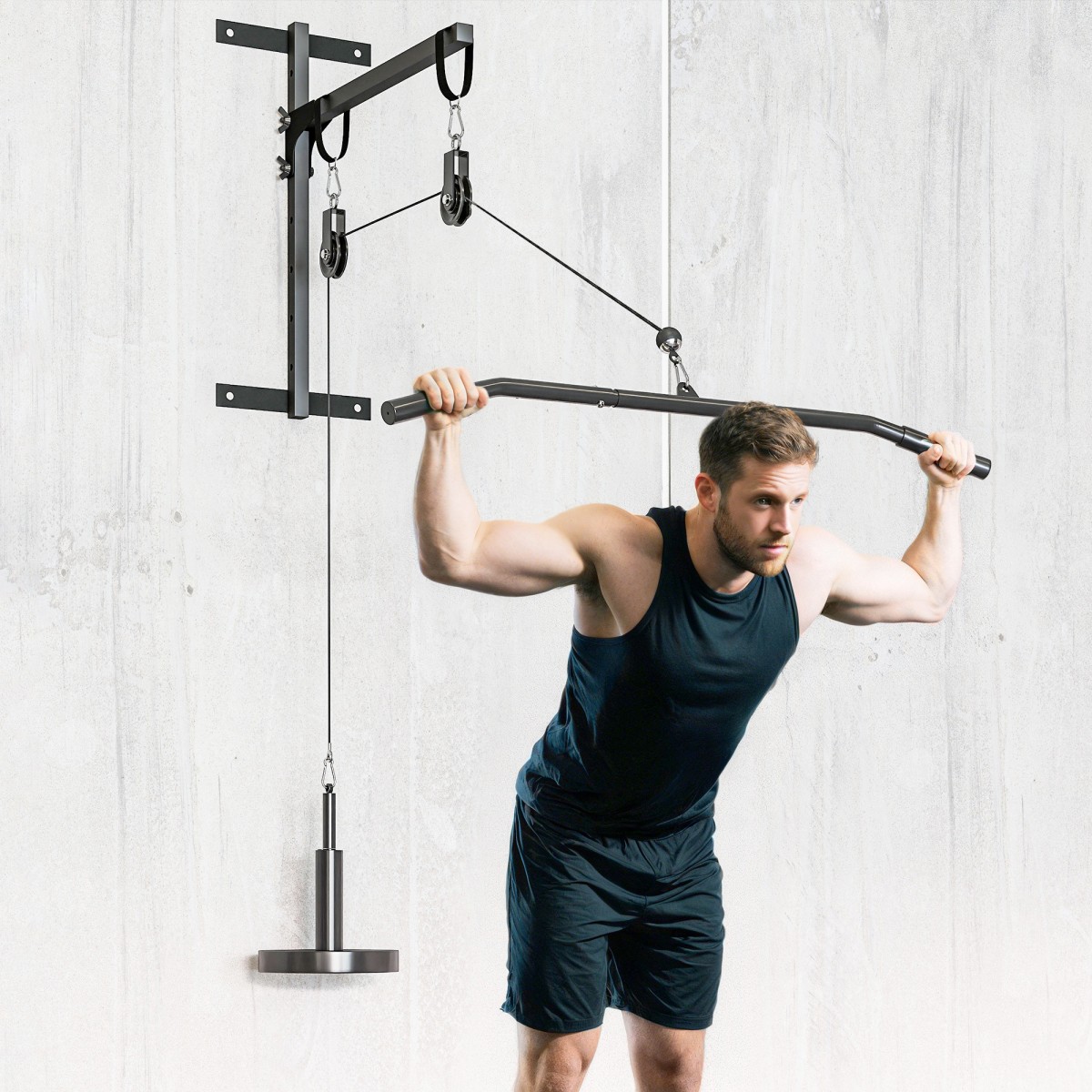 Fitness Lat Pulldown Gym Fitness Equipment Cable Pull Pulley System Προπόνηση δύναμης βραχίονα για το σπίτι
