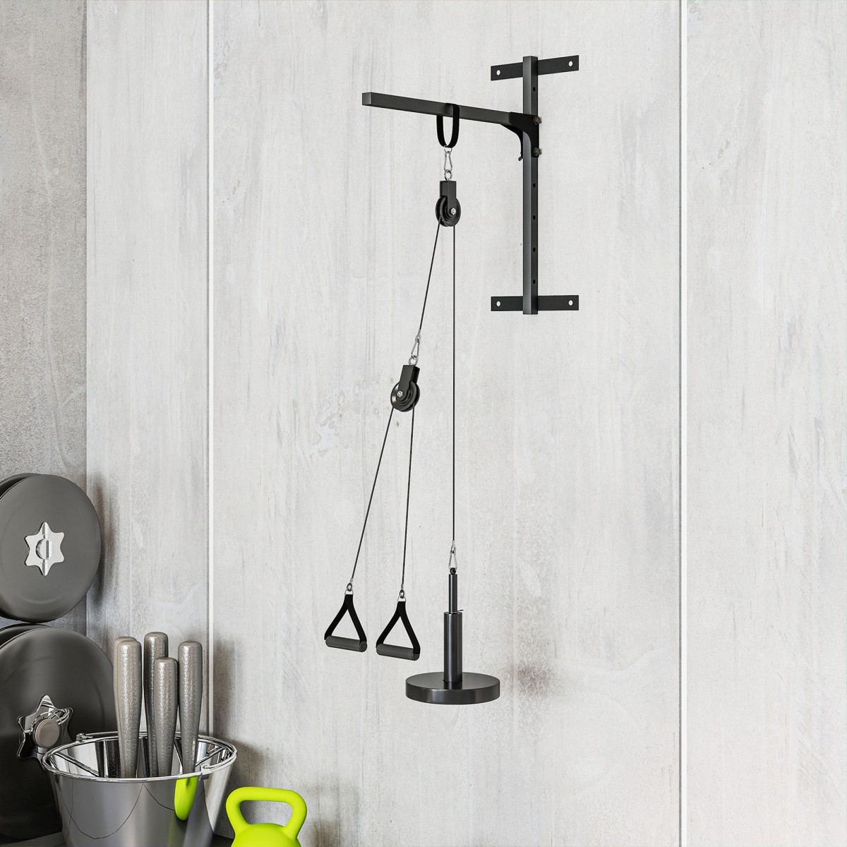 Fitness Lat Pulldown Gym Fitness Equipment Cable Pull Pulley System Προπόνηση δύναμης βραχίονα για το σπίτι