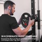 Σετ 2 βαράκια αλτήρων, 2 x 10 κιλά, σετ πλάκας βάρους για μπάρα αλτήρων 5 cm, διάμετρος Ø 50 mm, μαύρο