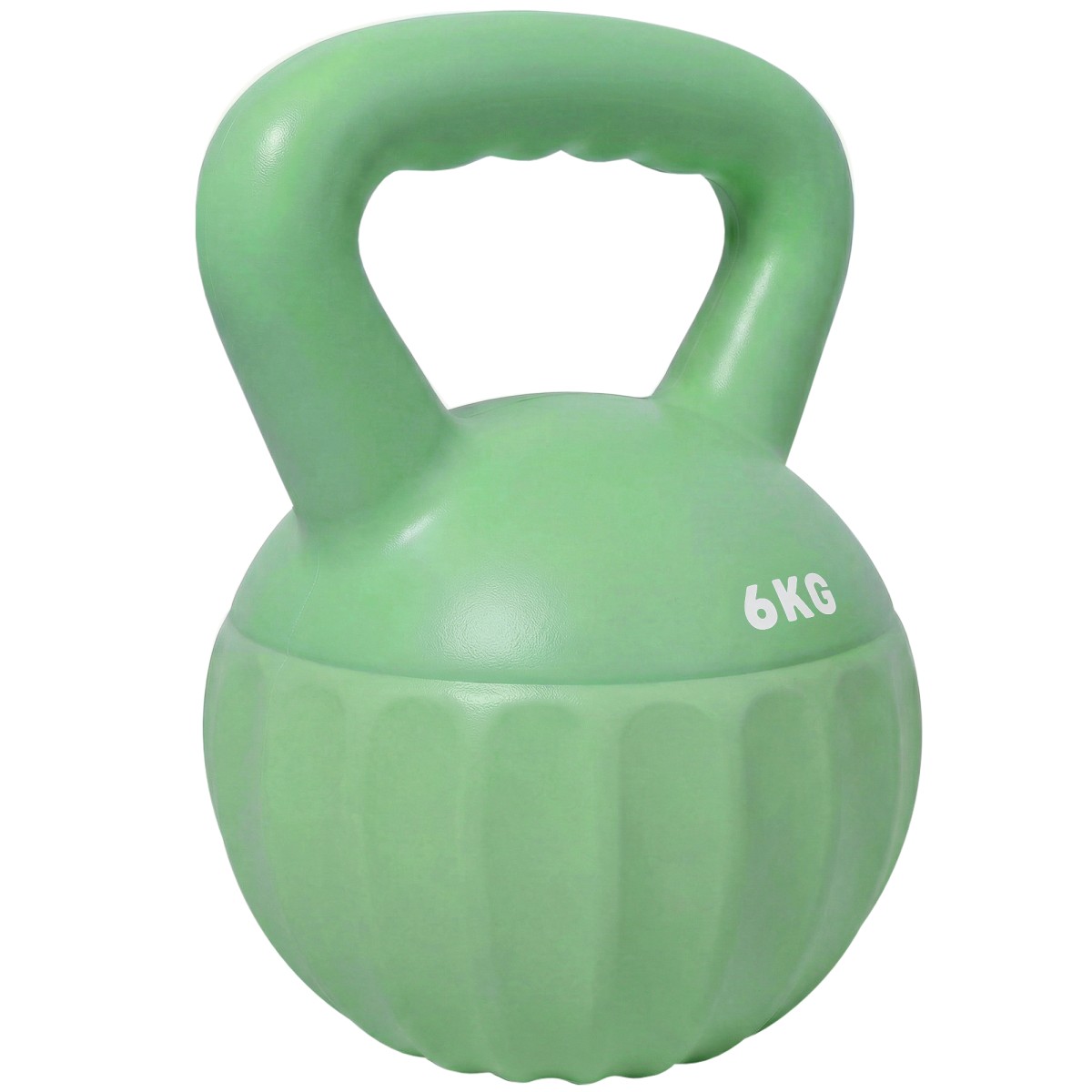 Kettlebell kettlebell 6 κιλών αλτήρας με άμμο για αρχάριους στο σπίτι προπόνηση ενδυνάμωσης 17 x 17 x 23 cm πράσινος