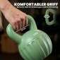 Kettlebell kettlebell 6 κιλών αλτήρας με άμμο για αρχάριους στο σπίτι προπόνηση ενδυνάμωσης 17 x 17 x 23 cm πράσινος