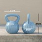 Kettlebell kettlebell 6 κιλών αλτήρας με άμμο για αρχάριους στο σπίτι προπόνηση ενδυνάμωσης 21 x 21 x 27 cm μπλε