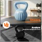 Kettlebell kettlebell 6 κιλών αλτήρας με άμμο για αρχάριους στο σπίτι προπόνηση ενδυνάμωσης 21 x 21 x 27 cm μπλε
