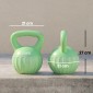 Kettlebell kettlebell 6 κιλών αλτήρας με άμμο για αρχάριους στο σπίτι προπόνηση ενδυνάμωσης 21 x 21 x 27 cm πράσινος