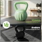 Kettlebell kettlebell 6 κιλών αλτήρας με άμμο για αρχάριους στο σπίτι προπόνηση ενδυνάμωσης 21 x 21 x 27 cm πράσινος
