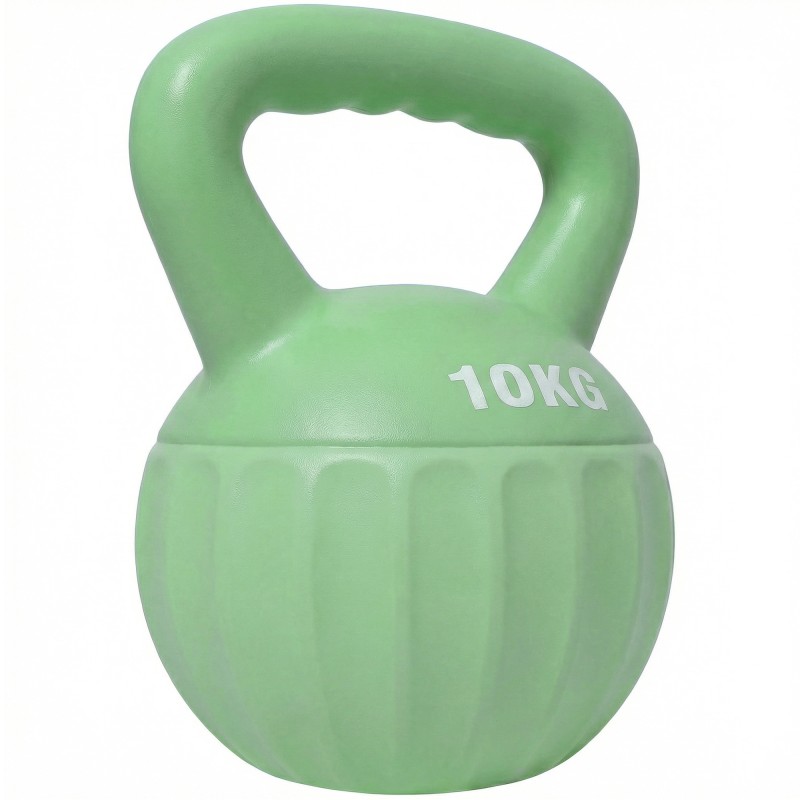 Kettlebell kettlebell 6 κιλών αλτήρας με άμμο για αρχάριους στο σπίτι προπόνηση ενδυνάμωσης 21 x 21 x 27 cm πράσινος