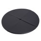 Pole Dance Mat πάχους 5cm Στρογγυλό Πλαστικό για Ασκήσεις Pole Dance Gymnastics Yoga Black