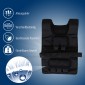 Γιλέκο βάρους 15 kg / 20 kg / 30 kg, ρυθμιζόμενο γιλέκο προπόνησης με αφαιρούμενα βάρη, γιλέκο τρεξίματος για γυναίκες και άνδρες για μυϊκή ανάπτυξη, προπόνηση δύναμης, τρέξιμο, φυσική κατάσταση, cross training