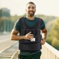Γιλέκο βάρους 20 KG ρυθμιζόμενο γιλέκο προπόνησης με αφαιρούμενα βάρη μαύρο