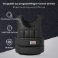 Γιλέκο βάρους 20 KG ρυθμιζόμενο γιλέκο προπόνησης με αφαιρούμενα βάρη μαύρο