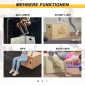 Plyo Box, Ξύλινο Jump Box, Plyometric Platform with Handle for Home, 45 x 40 x 60 cm, Φυσικό ξύλο