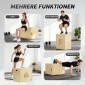 3-σε-1 Plyo Box Ξύλινο Plyometric Jump Box με 3 λαβές Jump Height 61 x 51 x 76 cm Φυσικό ξύλο
