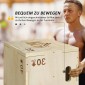 3-σε-1 Plyo Box Ξύλινο Plyometric Jump Box με 3 λαβές Jump Height 40,5 x 35,5 x 30,5 cm Φυσικό ξύλο