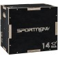 Plyo-Box/Sprungbox, στιβαρό, 40,5 x 35,5 x 30,5 cm, Schwarz, Griff 10x3,5 cm, bis 120 kg