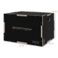 Plyo-Box/Sprungbox, στιβαρό, 61 x 51 x 41 cm, Schwarz, Griff 10x3,5 cm, bis 120 kg