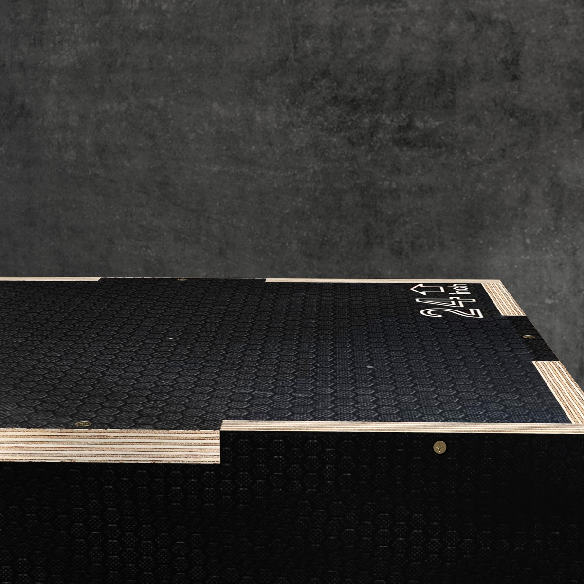 Plyo-Box/Sprungbox, στιβαρό, 61 x 51 x 41 cm, Schwarz, Griff 10x3,5 cm, bis 120 kg