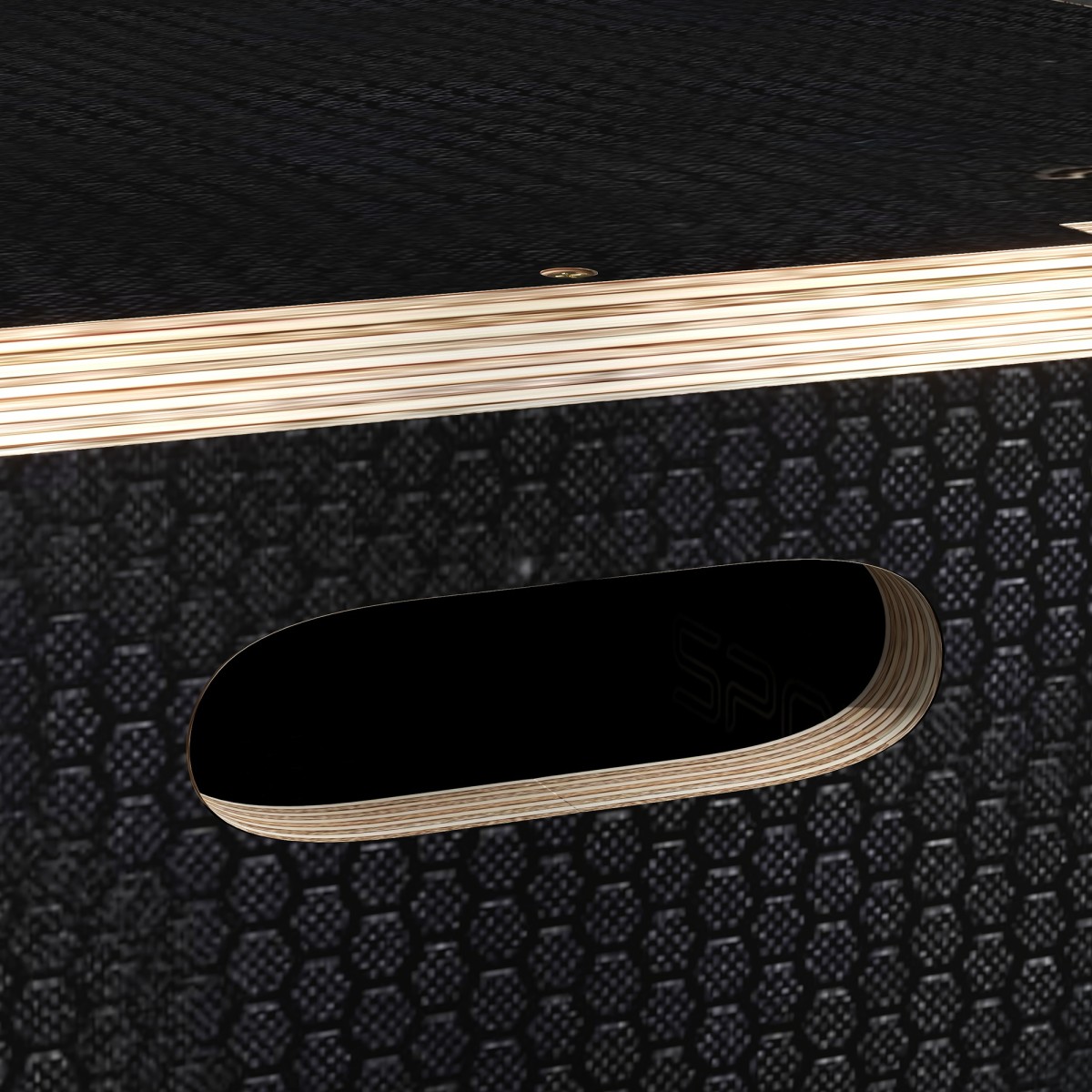 Plyo-Box/Sprungbox, στιβαρό, 61 x 51 x 41 cm, Schwarz, Griff 10x3,5 cm, bis 120 kg