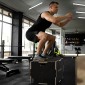 Plyo-Box/Sprungbox, στιβαρό, 76x61x51 cm, Schwarz, Griff 10x3,5 cm, bis 120 kg