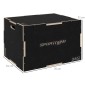 Plyo-Box/Sprungbox, στιβαρό, 76x61x51 cm, Schwarz, Griff 10x3,5 cm, bis 120 kg