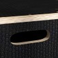 Plyo-Box/Sprungbox, στιβαρό, 76x61x51 cm, Schwarz, Griff 10x3,5 cm, bis 120 kg