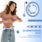 Έξυπνο Hula Hoop για ενήλικες με πάγκο 16 κόμβων (76-113 cm) γαλάζιο