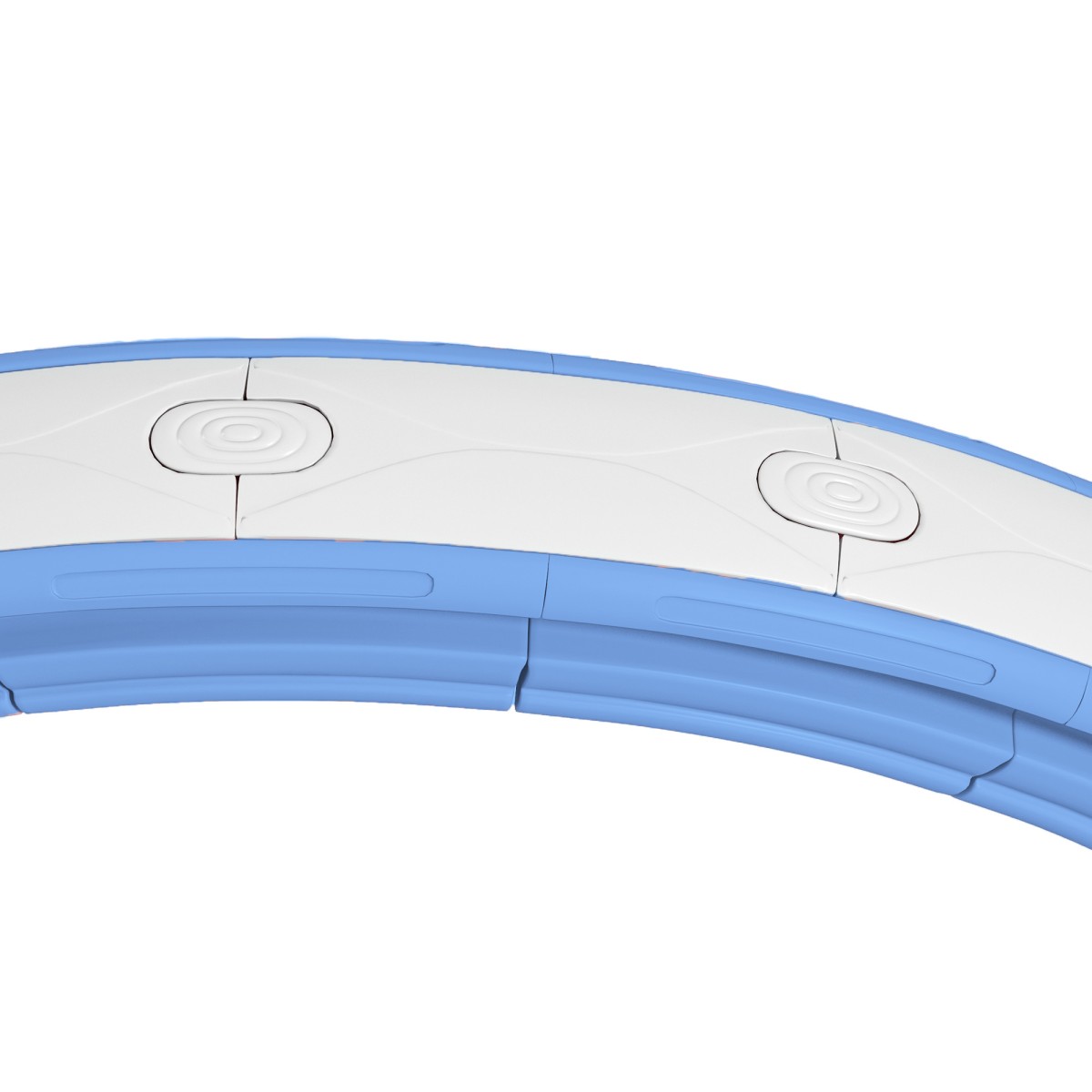 Έξυπνο Hula Hoop για ενήλικες με πάγκο 16 κόμβων (76-113 cm) γαλάζιο
